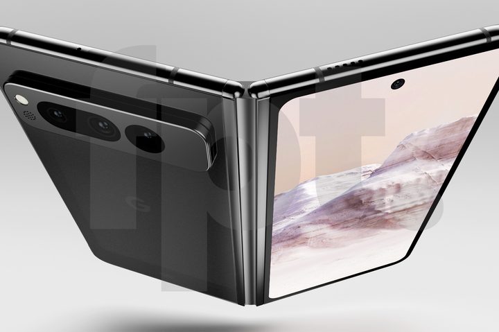 Leaked render of the Google Pixel Fold.
