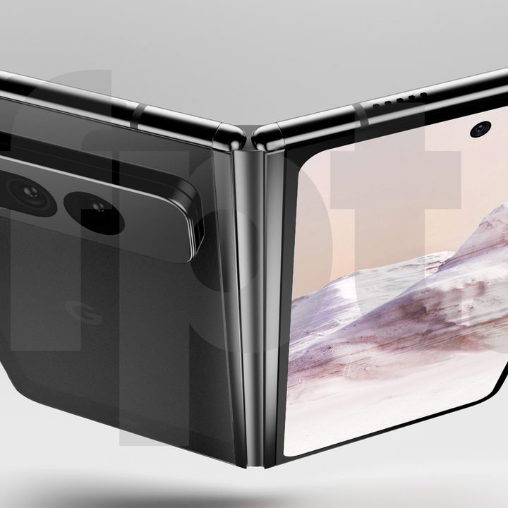 Leaked render of the Google Pixel Fold.