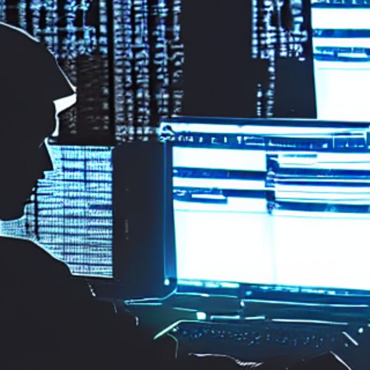 An Illustration shows a programmer busy with a laptop and several monitors.