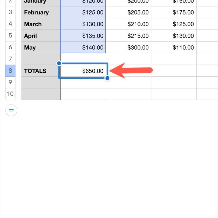 how to add in apple numbers iphone new formula sum added