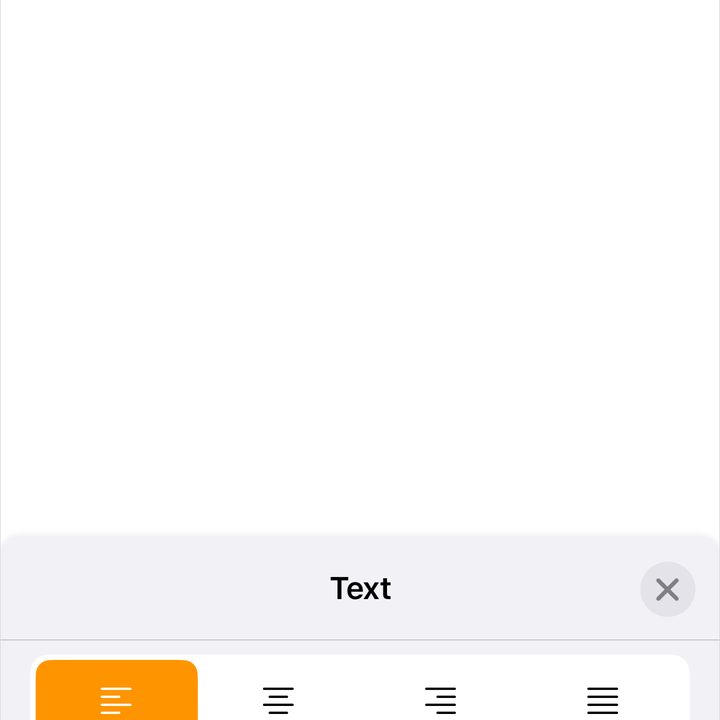 Bullets and Lists in Pages on iPhone.