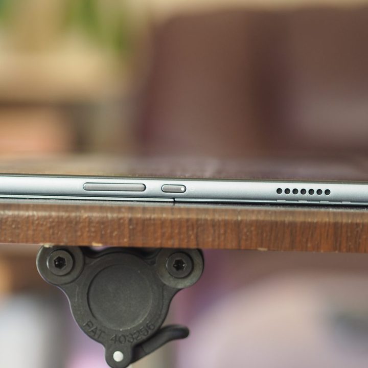 Lenovo IdeaPad Duet 5i right side showing ports and speaker.