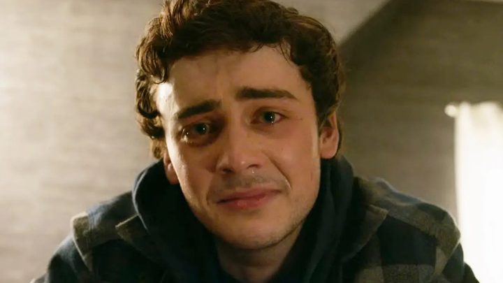 A grown Cal looking worried and sad in the season 3 finale of Manifest.