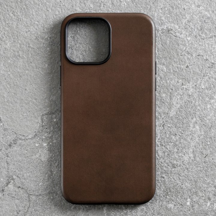 Nomad's Horween Leather case for the iPhone 14.