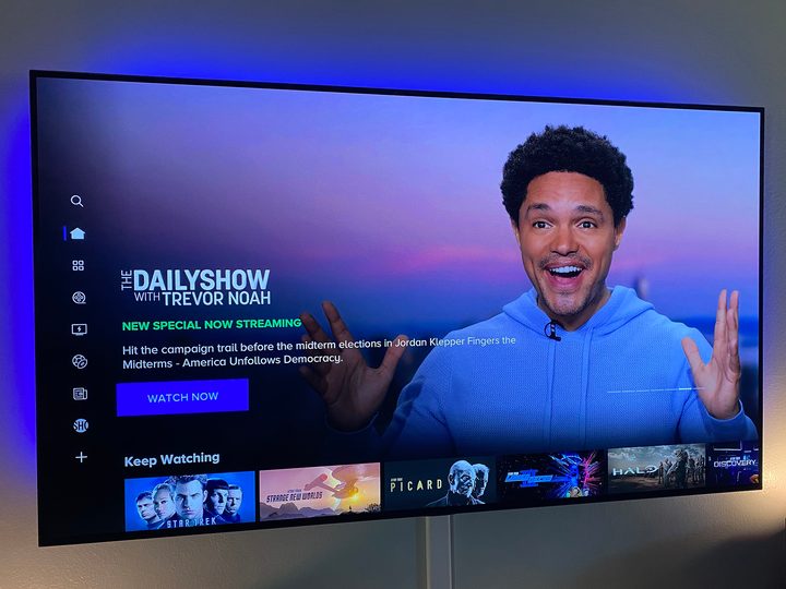 Trevor Noah on the Paramount+ app.