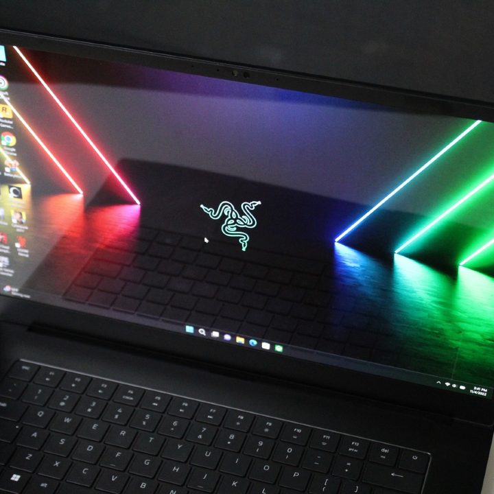 The screen on the Razer Blade 15 OLED.