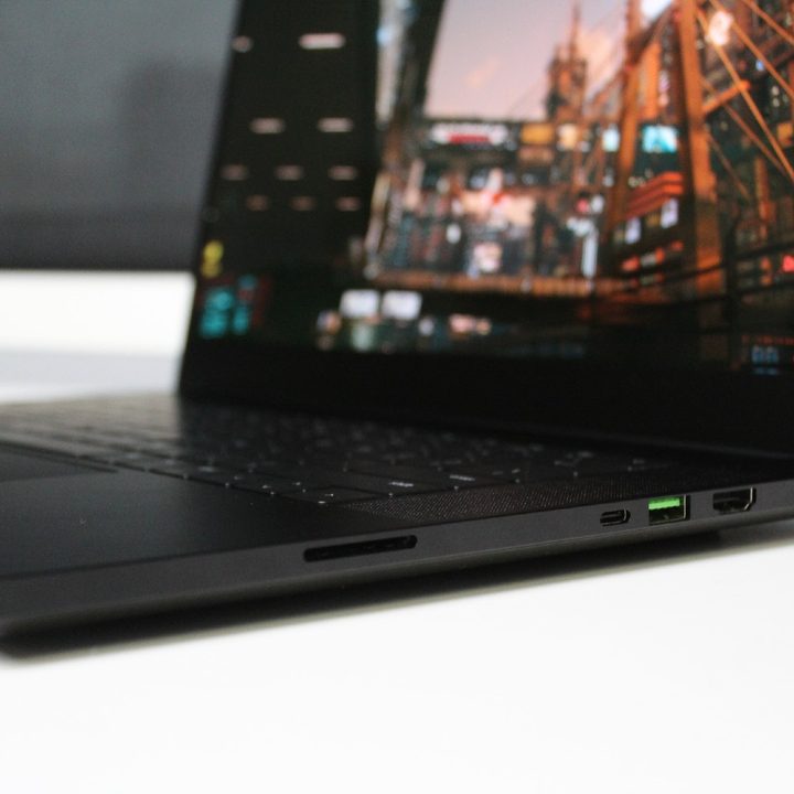 The ports on the side of the Razer Blade 15.