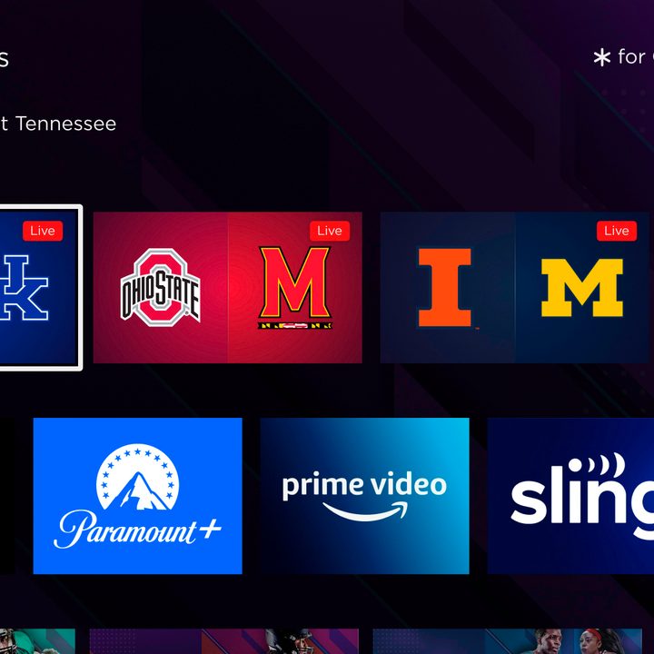 Live sports on Roku.