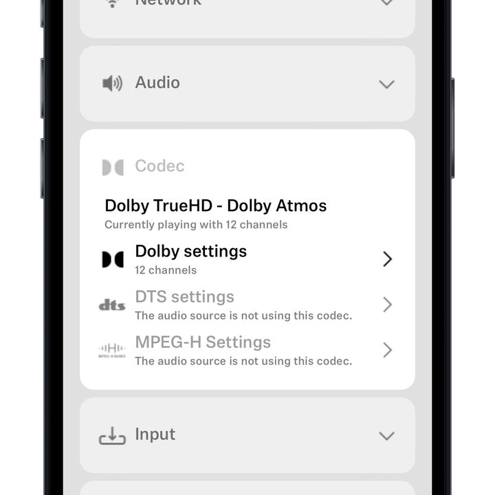 Codec settings: Sennheiser Smart Control app.