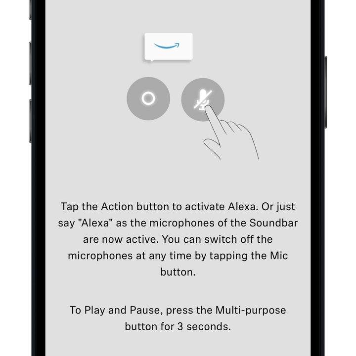 Amazon Alexa enabled: Sennheiser Smart Control app.