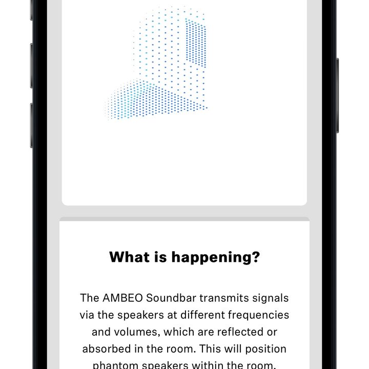 Room calibration: Sennheiser Smart Control app.