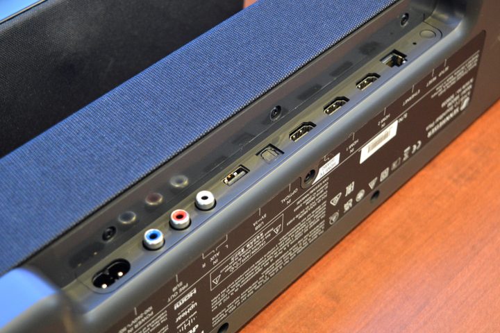 Input/output ports: Sennheiser Ambeo Soundbar Plus.