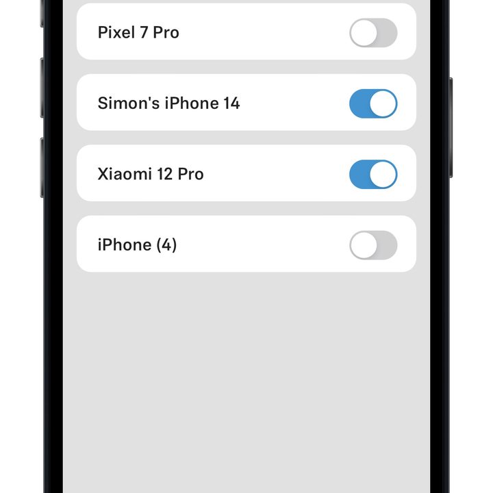 Sennheiser's Smart Control App for iOS showing new multipoint and hi-res audio options.