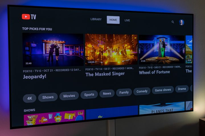 YouTube TV.