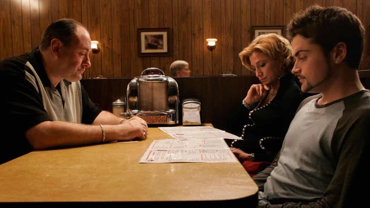 The final dinner table scene from The Sopranos.