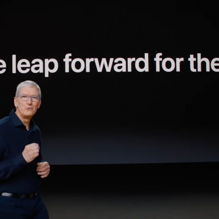 Tim Cook at WWDC, announcing the two-year transition for Mac to Apple Silicon.