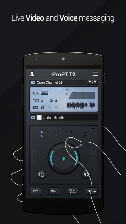 ProPTT2 Video Push-To-Talk app features..