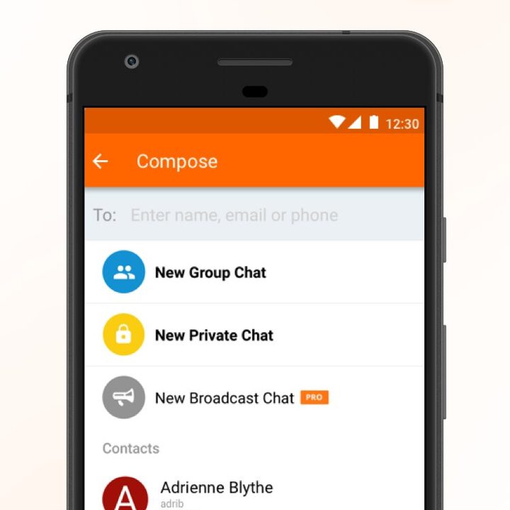 Voxer chats.