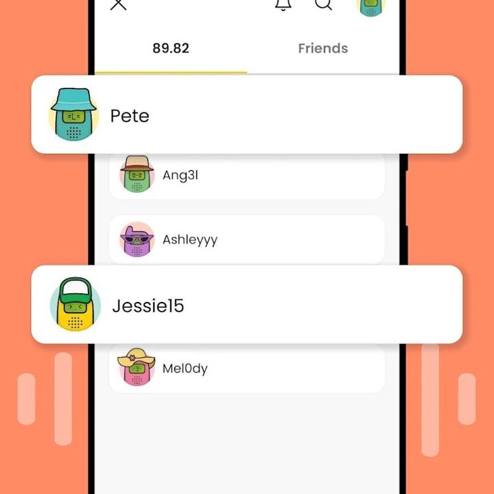 Walkie-talkie — Communication chat list.