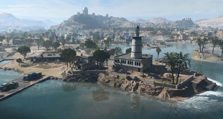A small island in Al Mazrah in Warzone 2.0.