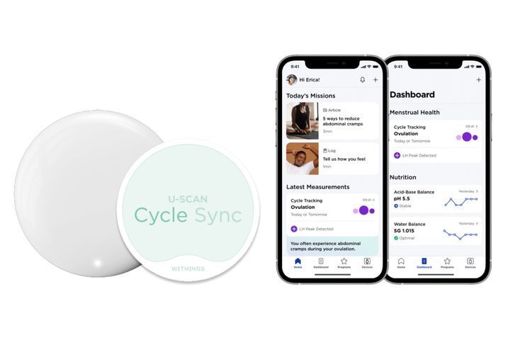 Withings U-Scan and the Cycle Sync kit.
