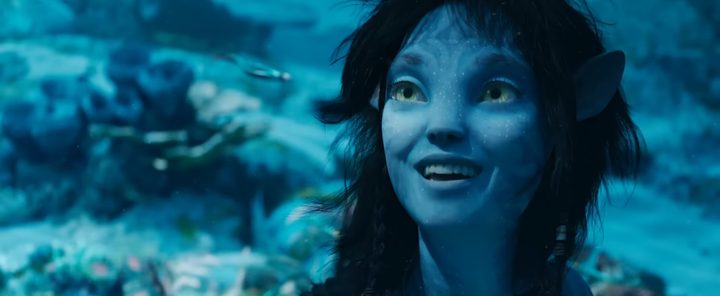 Kiri underwater in "Avatar: The Way of Water."