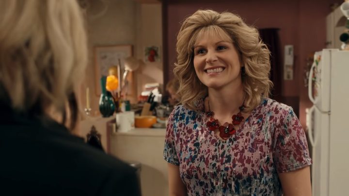 Twyla smiling at Johnny in "Schitt's Creek."