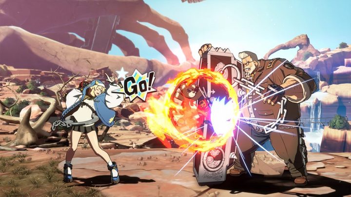 Bridget fighting in Guilty Gear Strive.