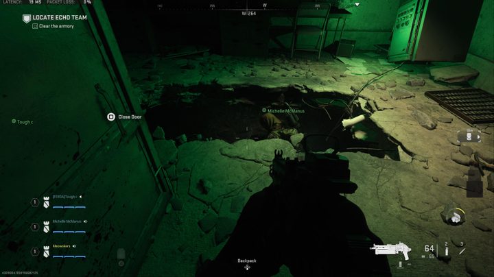 Large hole in ground in Atomgrad Raid.
