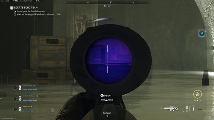 Aiming down sights in Modern Warfare II Raid.