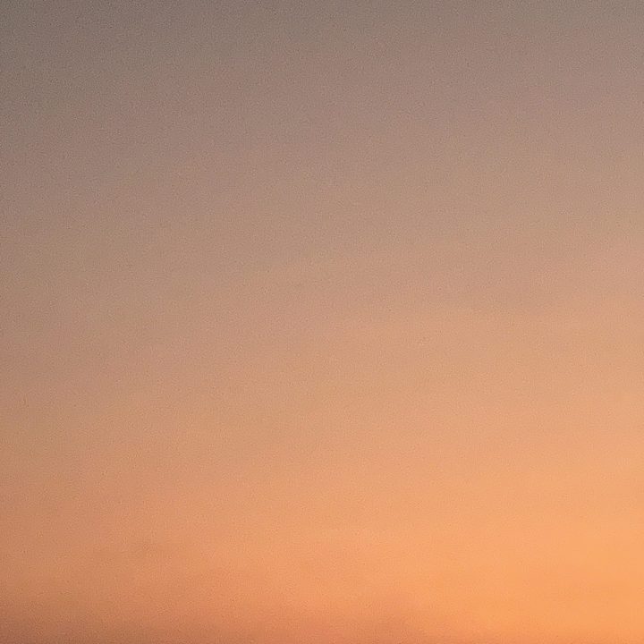 Sunset with moon on top