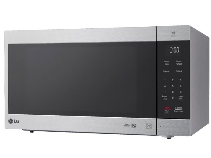 The LG NeoChef 1.5 Cu. Ft. Countertop Microwave on a white background.