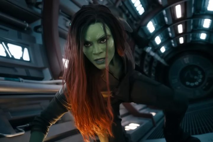 Gamora in Guardians of the Galaxy Vol. 3..