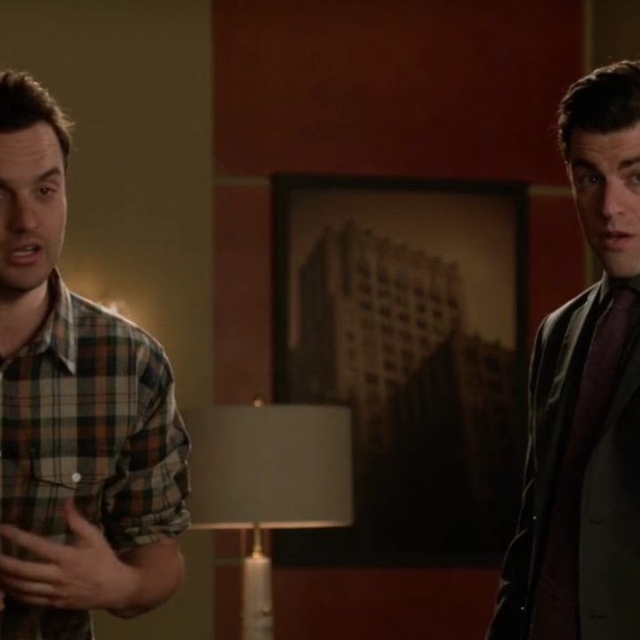 Nick and Schmidt in "New Girl."