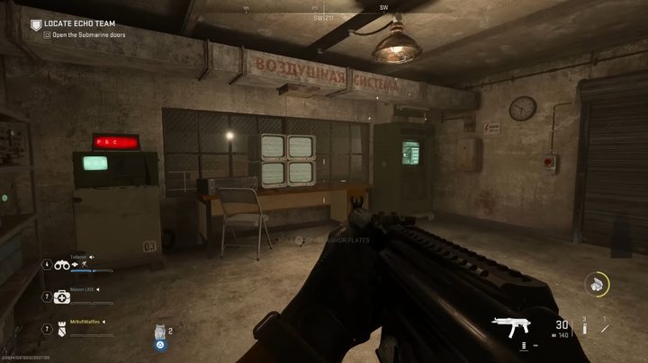 Room with TVs in the Atomgrad Raid In Modern Warfare 2.