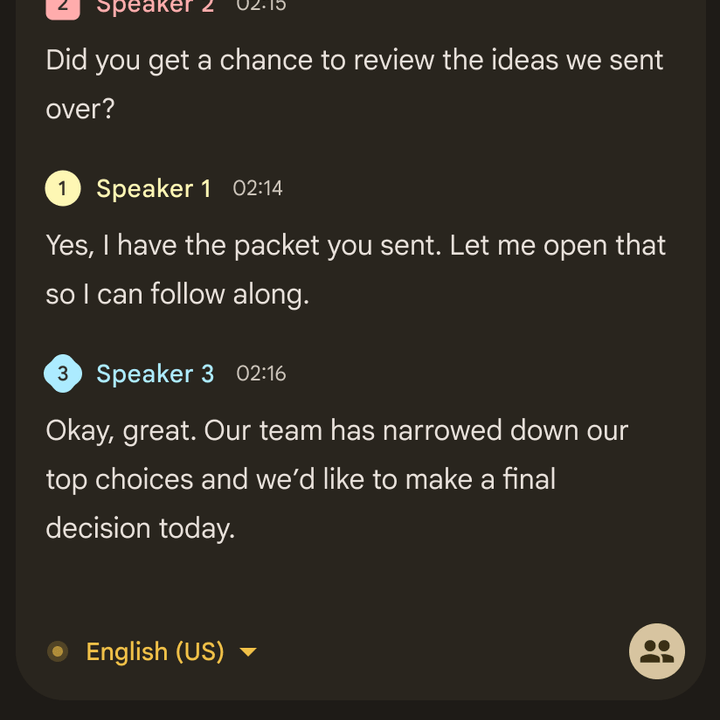 Recorder labels screenshot on a Google Pixel phone.