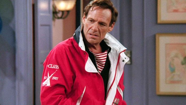 Dr. Green looking annoyed at something off-camera in Friends.