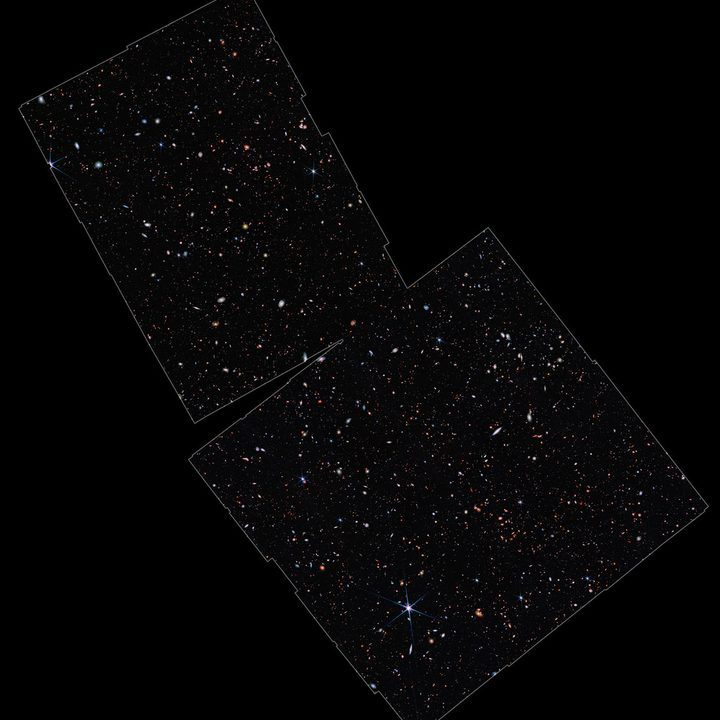 A region of study by the JWST Advanced Deep Extragalactic Survey (JADES).