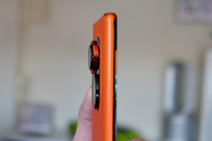 The side of the Tecno Phantom X2 Pro with the camera extended.