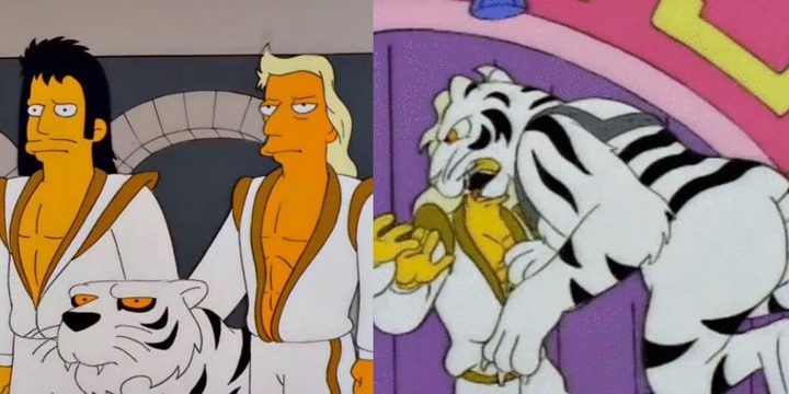 The Simpsons spoofs Sigfried and Roy