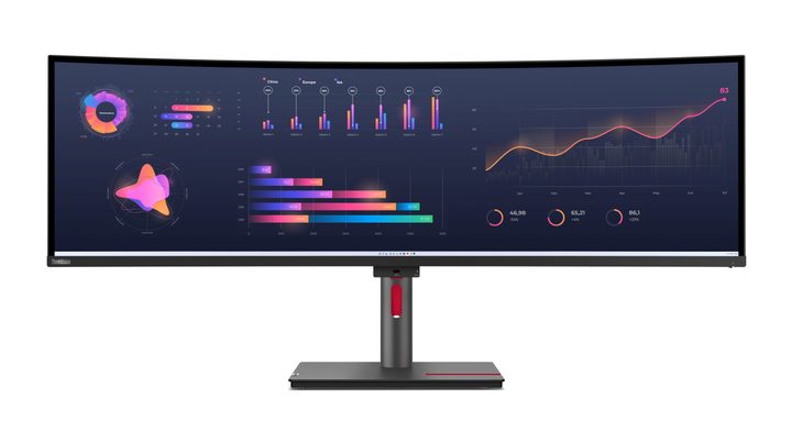 Lenovo ThinkVision_P49w-30 front view.