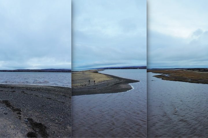 Three vertical shots from a Mini 3 are shown side-by-side.