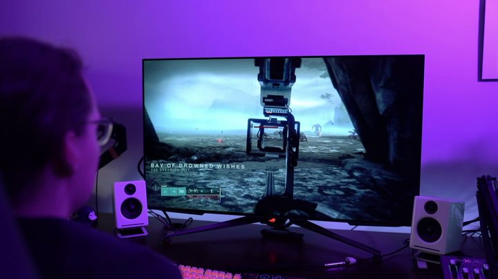Destiny 2 running on the Asus ROG PG42UQ.