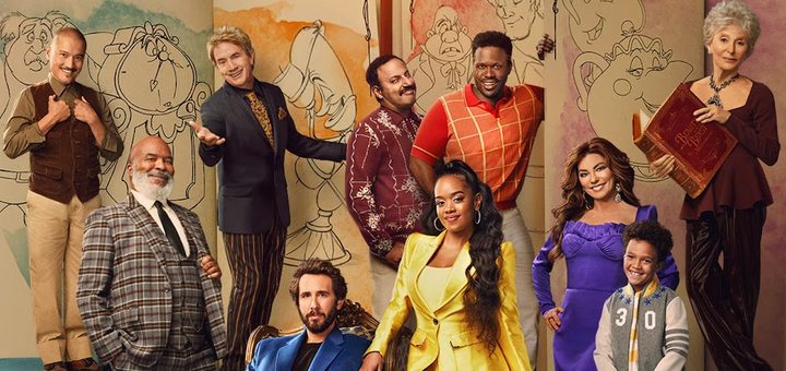 The cast for Beauty and the Beast: A 30th Celebration poses.
