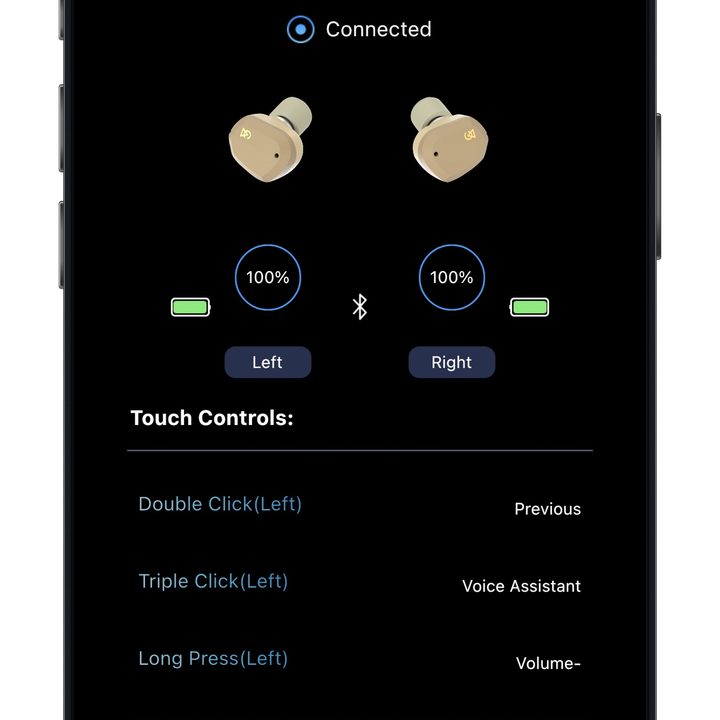 Campfire Audio Orbit iOS app home screen.