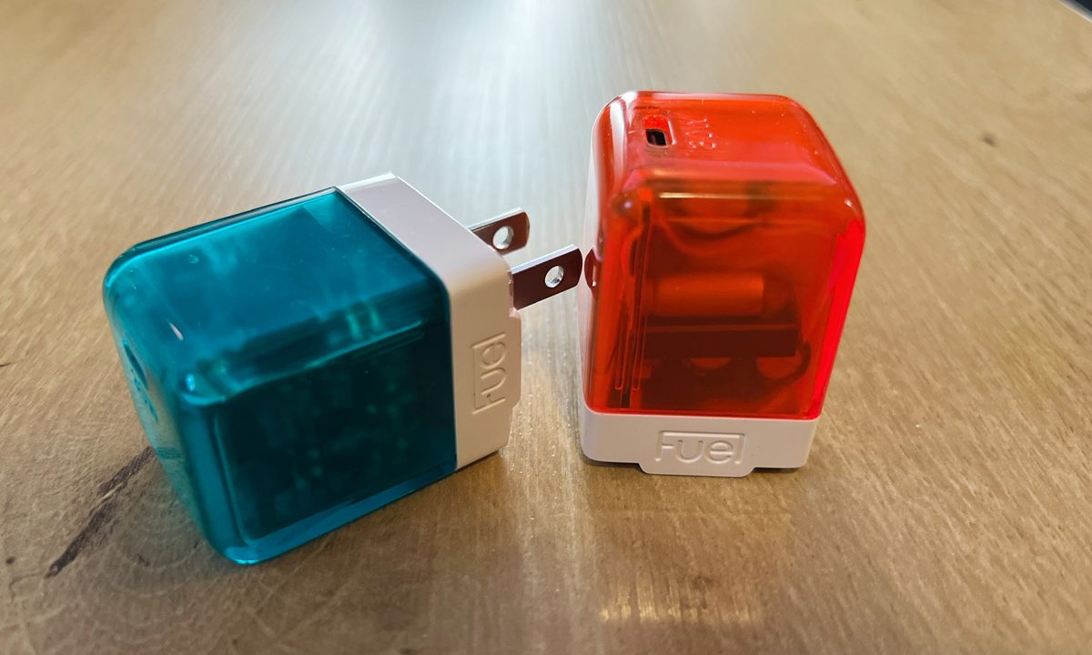 The Fuel 30W USB-C Wall Charger in orange.