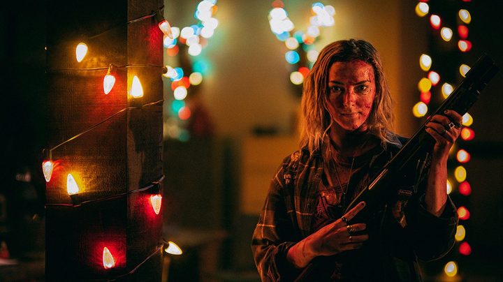 Tori looks determined in Christmas Bloody Christmas.