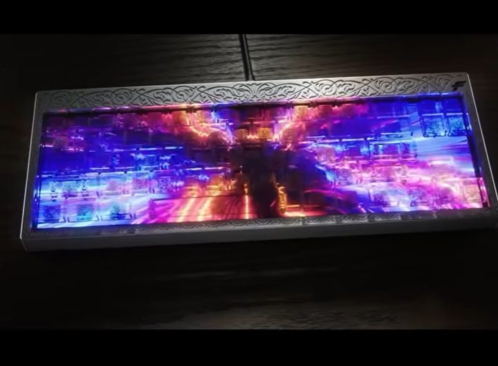 A unique design from the Finalmouse Centerpiece mechanical keyboard.