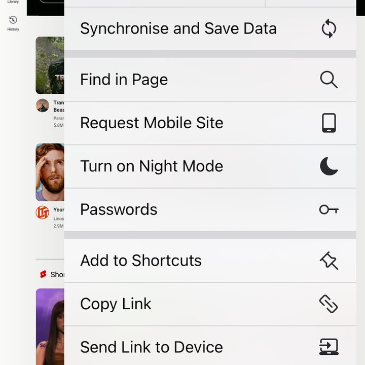 Turning on Desktop mode in Firefox.