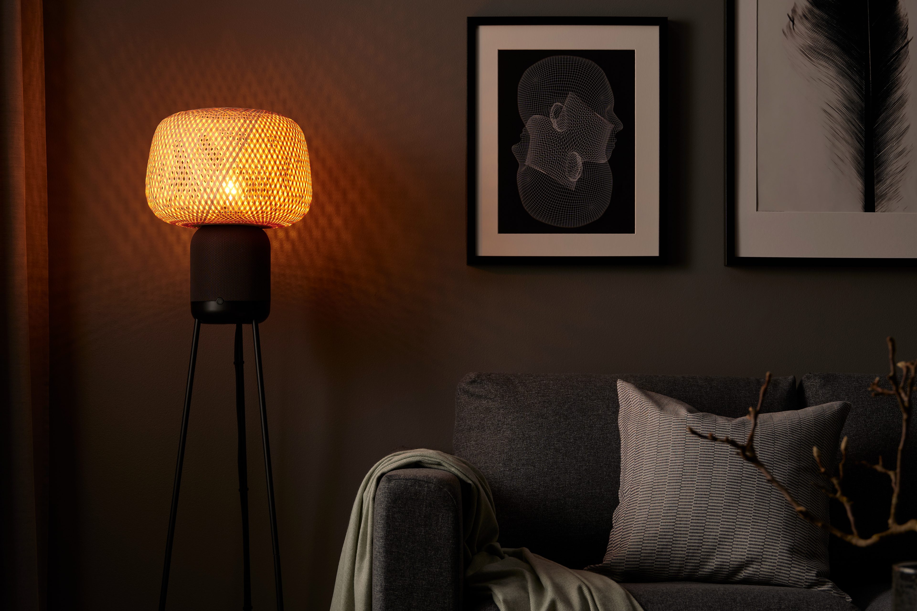 Ikea Sonos Symfonisk floor lamp speaker.